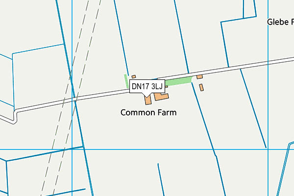 DN17 3LJ map - OS VectorMap District (Ordnance Survey)