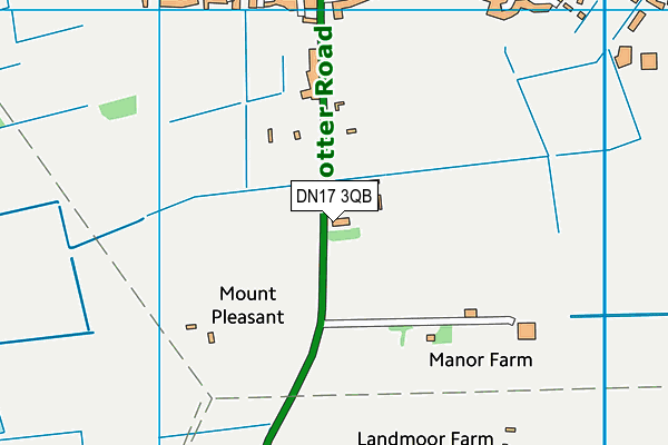 DN17 3QB map - OS VectorMap District (Ordnance Survey) DN17 3QB map - OS VectorMap District (Ordnance Survey)