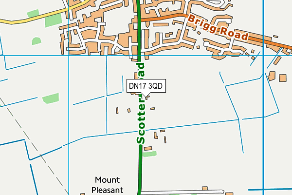 DN17 3QD map - OS VectorMap District (Ordnance Survey) DN17 3QD map - OS VectorMap District (Ordnance Survey)