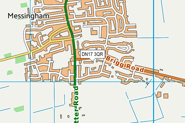 DN17 3QR map - OS VectorMap District (Ordnance Survey) DN17 3QR map - OS VectorMap District (Ordnance Survey)