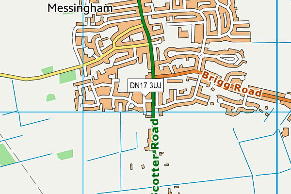 DN17 3UJ map - OS VectorMap District (Ordnance Survey) DN17 3UJ map - OS VectorMap District (Ordnance Survey)