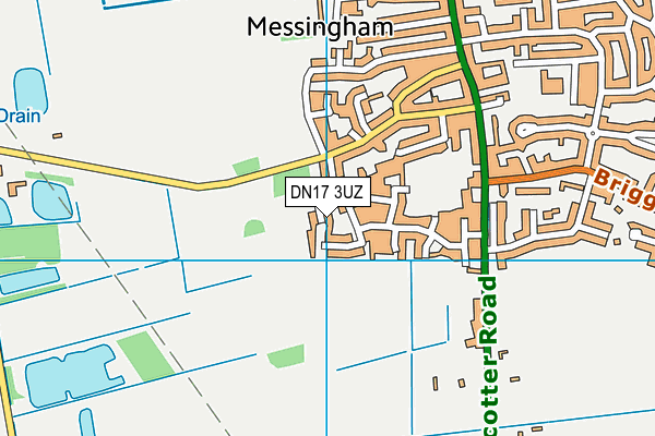 DN17 3UZ map - OS VectorMap District (Ordnance Survey) DN17 3UZ map - OS VectorMap District (Ordnance Survey)