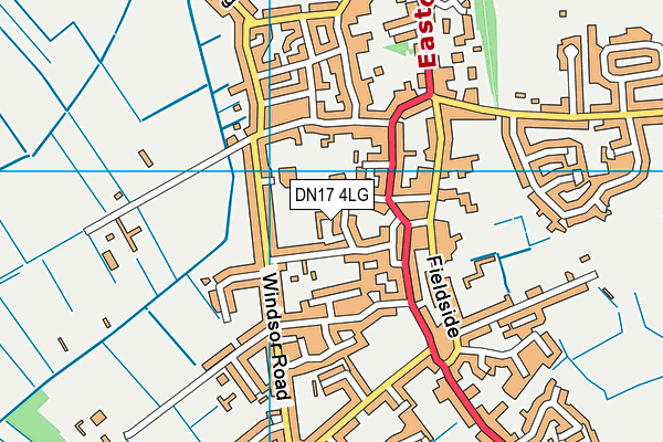 DN17 4LG map - OS VectorMap District (Ordnance Survey) DN17 4LG map - OS VectorMap District (Ordnance Survey)