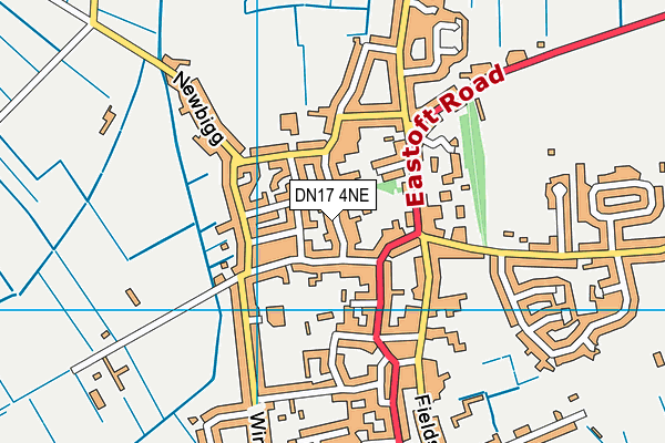 DN17 4NE map - OS VectorMap District (Ordnance Survey) DN17 4NE map - OS VectorMap District (Ordnance Survey)