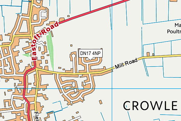 DN17 4NP map - OS VectorMap District (Ordnance Survey)