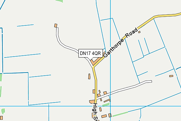 DN17 4QR map - OS VectorMap District (Ordnance Survey) DN17 4QR map - OS VectorMap District (Ordnance Survey)