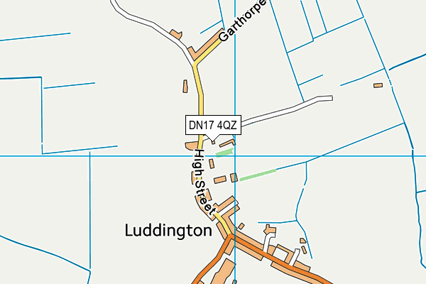 DN17 4QZ map - OS VectorMap District (Ordnance Survey) DN17 4QZ map - OS VectorMap District (Ordnance Survey)