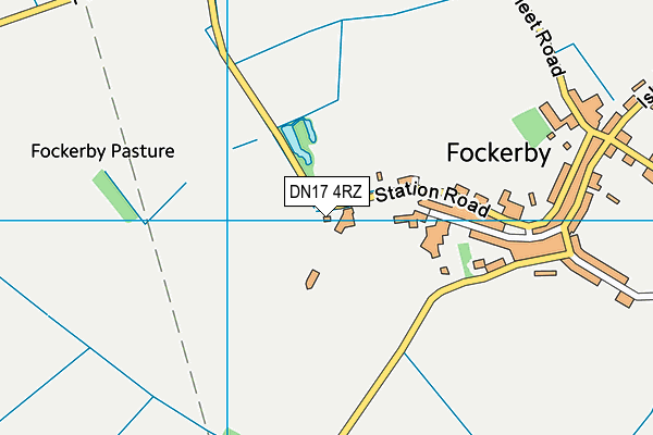DN17 4RZ map - OS VectorMap District (Ordnance Survey) DN17 4RZ map - OS VectorMap District (Ordnance Survey)