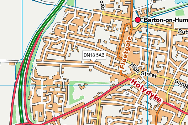 DN18 5AB map - OS VectorMap District (Ordnance Survey) DN18 5AB map - OS VectorMap District (Ordnance Survey)