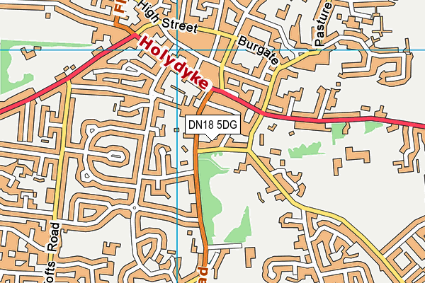 DN18 5DG map - OS VectorMap District (Ordnance Survey) DN18 5DG map - OS VectorMap District (Ordnance Survey)