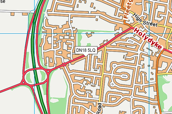 DN18 5LQ map - OS VectorMap District (Ordnance Survey) DN18 5LQ map - OS VectorMap District (Ordnance Survey)