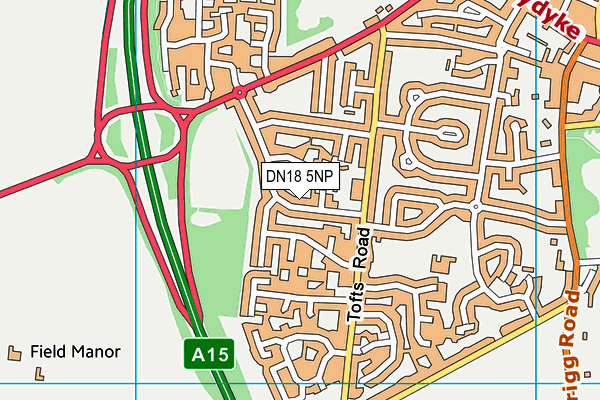 DN18 5NP map - OS VectorMap District (Ordnance Survey) DN18 5NP map - OS VectorMap District (Ordnance Survey)