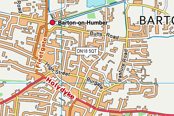 DN18 5QT map - OS VectorMap District (Ordnance Survey) DN18 5QT map - OS VectorMap District (Ordnance Survey)