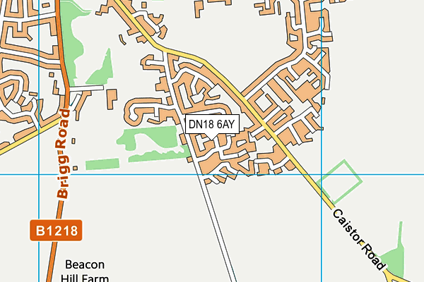 DN18 6AY map - OS VectorMap District (Ordnance Survey) DN18 6AY map - OS VectorMap District (Ordnance Survey)