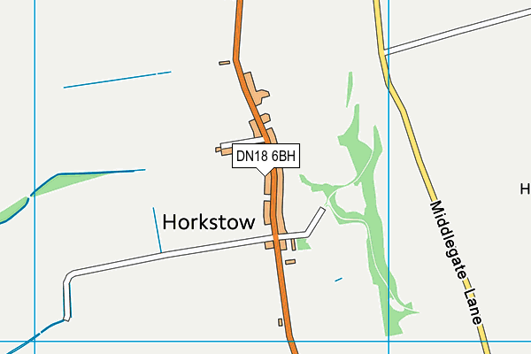 DN18 6BH map - OS VectorMap District (Ordnance Survey) DN18 6BH map - OS VectorMap District (Ordnance Survey)