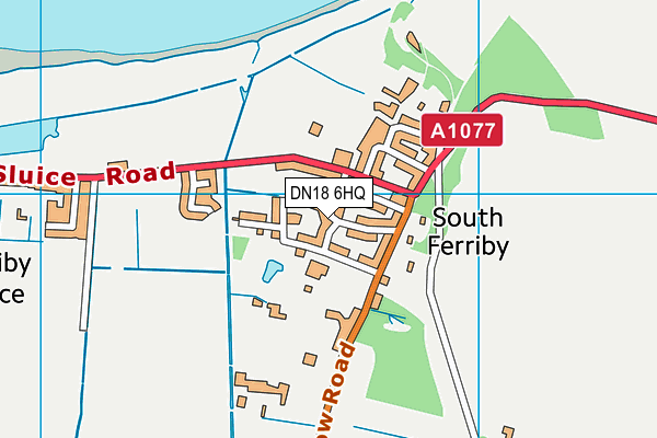 DN18 6HQ map - OS VectorMap District (Ordnance Survey) DN18 6HQ map - OS VectorMap District (Ordnance Survey)
