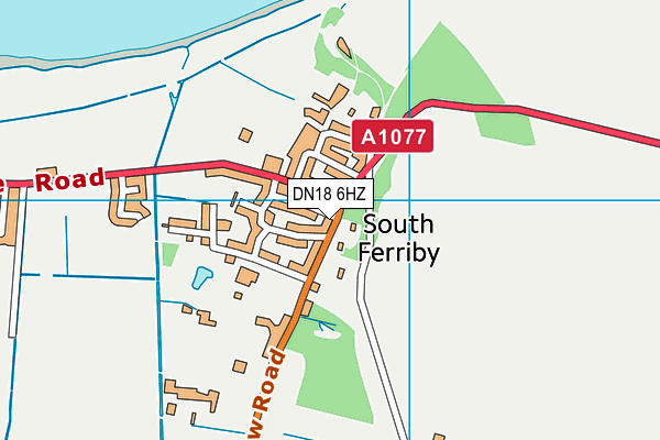DN18 6HZ map - OS VectorMap District (Ordnance Survey) DN18 6HZ map - OS VectorMap District (Ordnance Survey)