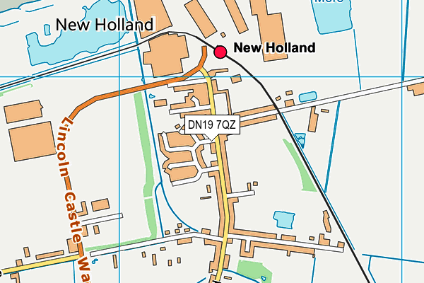 DN19 7QZ map - OS VectorMap District (Ordnance Survey) DN19 7QZ map - OS VectorMap District (Ordnance Survey)