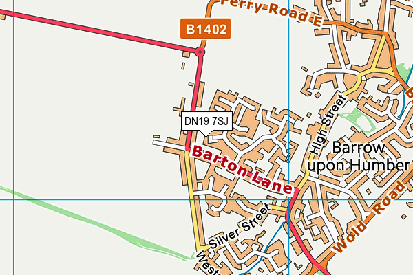 DN19 7SJ map - OS VectorMap District (Ordnance Survey) DN19 7SJ map - OS VectorMap District (Ordnance Survey)