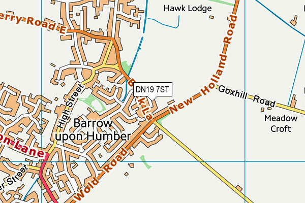 DN19 7ST map - OS VectorMap District (Ordnance Survey) DN19 7ST map - OS VectorMap District (Ordnance Survey)