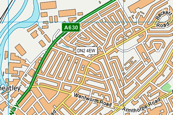 DN2 4EW map - OS VectorMap District (Ordnance Survey) DN2 4EW map - OS VectorMap District (Ordnance Survey)