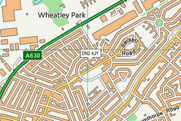 DN2 4JY map - OS VectorMap District (Ordnance Survey) DN2 4JY map - OS VectorMap District (Ordnance Survey)