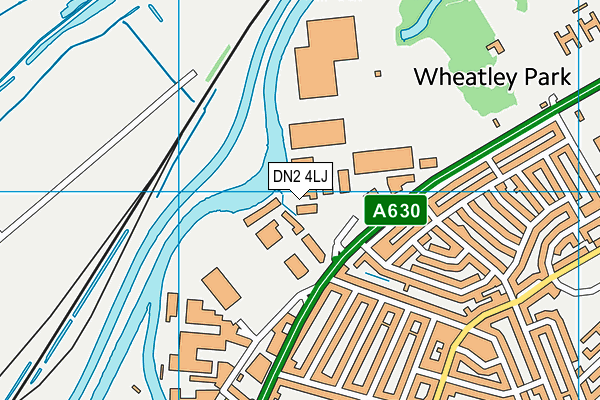 DN2 4LJ map - OS VectorMap District (Ordnance Survey) DN2 4LJ map - OS VectorMap District (Ordnance Survey)