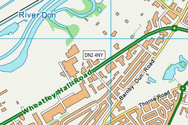 DN2 4NY map - OS VectorMap District (Ordnance Survey) DN2 4NY map - OS VectorMap District (Ordnance Survey)