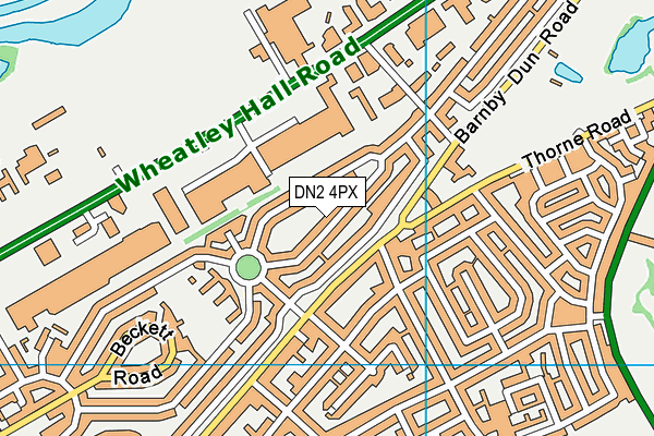 DN2 4PX map - OS VectorMap District (Ordnance Survey) DN2 4PX map - OS VectorMap District (Ordnance Survey)