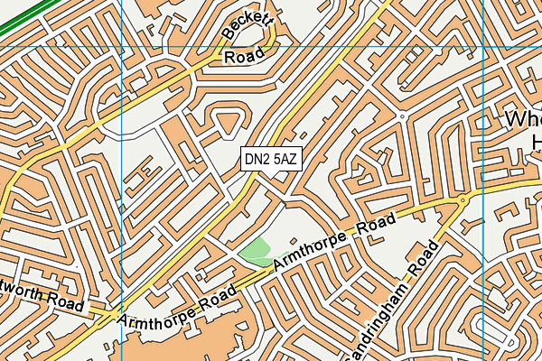 DN2 5AZ map - OS VectorMap District (Ordnance Survey) DN2 5AZ map - OS VectorMap District (Ordnance Survey)