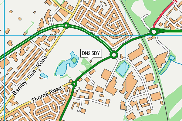 DN2 5DY map - OS VectorMap District (Ordnance Survey) DN2 5DY map - OS VectorMap District (Ordnance Survey)