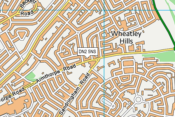 DN2 5NS map - OS VectorMap District (Ordnance Survey) DN2 5NS map - OS VectorMap District (Ordnance Survey)