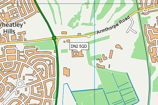 DN2 5QD map - OS VectorMap District (Ordnance Survey) DN2 5QD map - OS VectorMap District (Ordnance Survey)