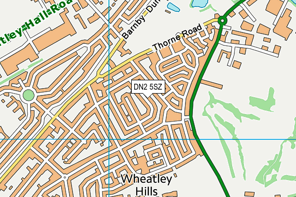 DN2 5SZ map - OS VectorMap District (Ordnance Survey) DN2 5SZ map - OS VectorMap District (Ordnance Survey)