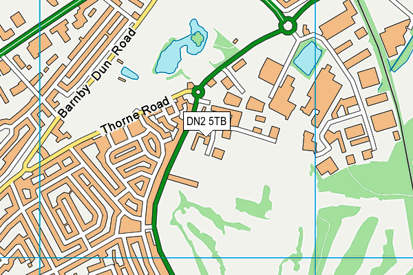 DN2 5TB map - OS VectorMap District (Ordnance Survey) DN2 5TB map - OS VectorMap District (Ordnance Survey)