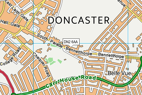 DN2 6AA map - OS VectorMap District (Ordnance Survey) DN2 6AA map - OS VectorMap District (Ordnance Survey)