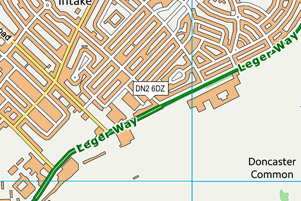 DN2 6DZ map - OS VectorMap District (Ordnance Survey) DN2 6DZ map - OS VectorMap District (Ordnance Survey)