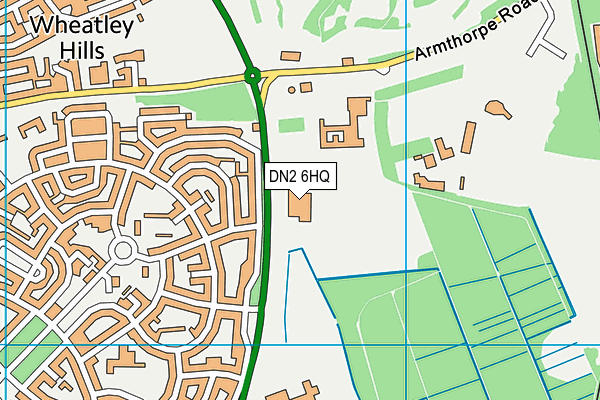 DN2 6HQ map - OS VectorMap District (Ordnance Survey) DN2 6HQ map - OS VectorMap District (Ordnance Survey)