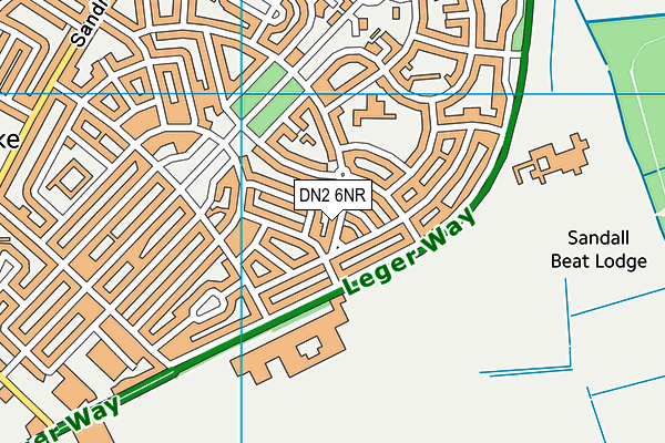 DN2 6NR map - OS VectorMap District (Ordnance Survey) DN2 6NR map - OS VectorMap District (Ordnance Survey)