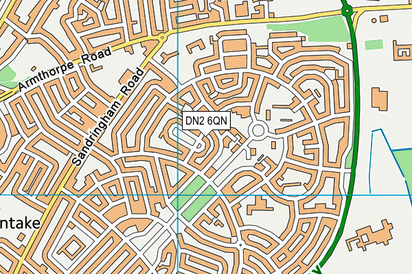 DN2 6QN map - OS VectorMap District (Ordnance Survey) DN2 6QN map - OS VectorMap District (Ordnance Survey)