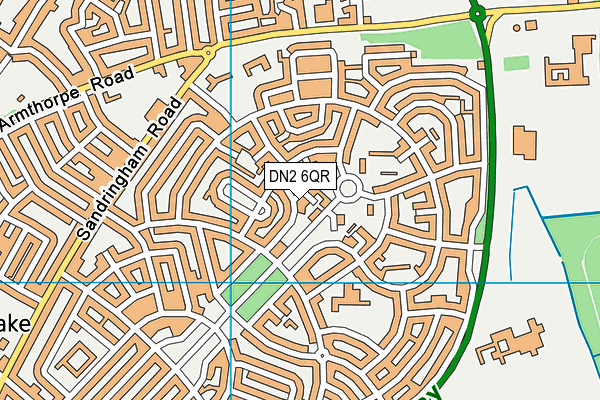 DN2 6QR map - OS VectorMap District (Ordnance Survey) DN2 6QR map - OS VectorMap District (Ordnance Survey)