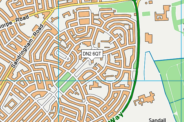 DN2 6QT map - OS VectorMap District (Ordnance Survey) DN2 6QT map - OS VectorMap District (Ordnance Survey)