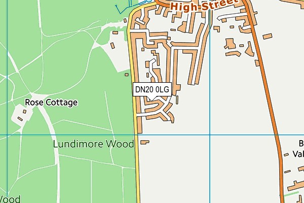 DN20 0LG map - OS VectorMap District (Ordnance Survey) DN20 0LG map - OS VectorMap District (Ordnance Survey)