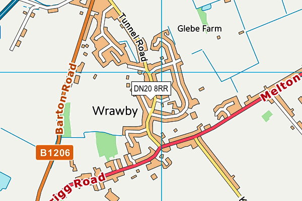 DN20 8RR map - OS VectorMap District (Ordnance Survey) DN20 8RR map - OS VectorMap District (Ordnance Survey)
