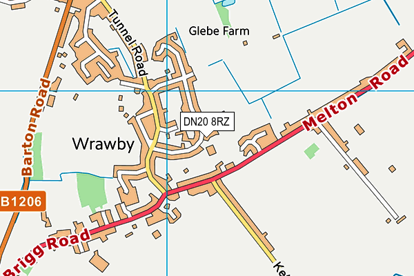 DN20 8RZ map - OS VectorMap District (Ordnance Survey) DN20 8RZ map - OS VectorMap District (Ordnance Survey)