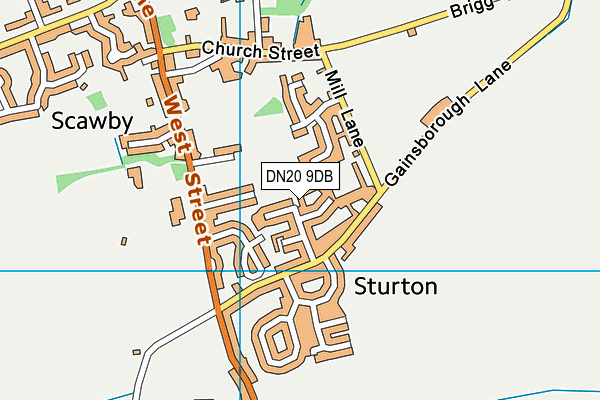 DN20 9DB map - OS VectorMap District (Ordnance Survey) DN20 9DB map - OS VectorMap District (Ordnance Survey)