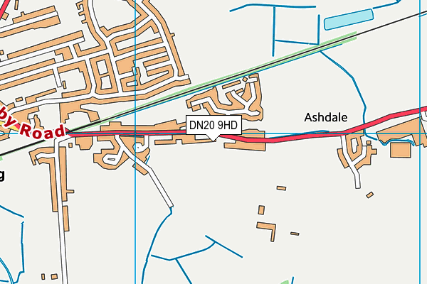 DN20 9HD map - OS VectorMap District (Ordnance Survey) DN20 9HD map - OS VectorMap District (Ordnance Survey)