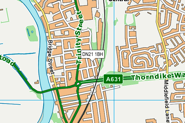 DN21 1BH map - OS VectorMap District (Ordnance Survey) DN21 1BH map - OS VectorMap District (Ordnance Survey)