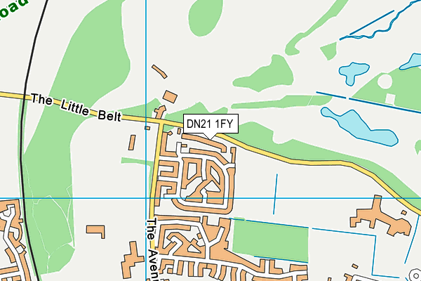 DN21 1FY map - OS VectorMap District (Ordnance Survey) DN21 1FY map - OS VectorMap District (Ordnance Survey)