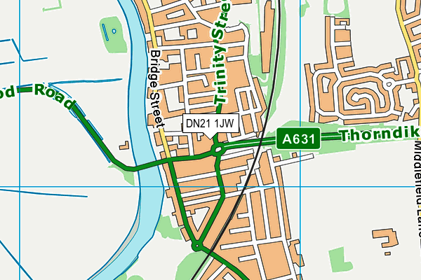 DN21 1JW map - OS VectorMap District (Ordnance Survey) DN21 1JW map - OS VectorMap District (Ordnance Survey)